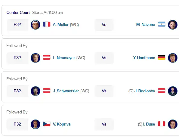 atp kitzbuhel lunes20 julio 2026 tiroalpalo