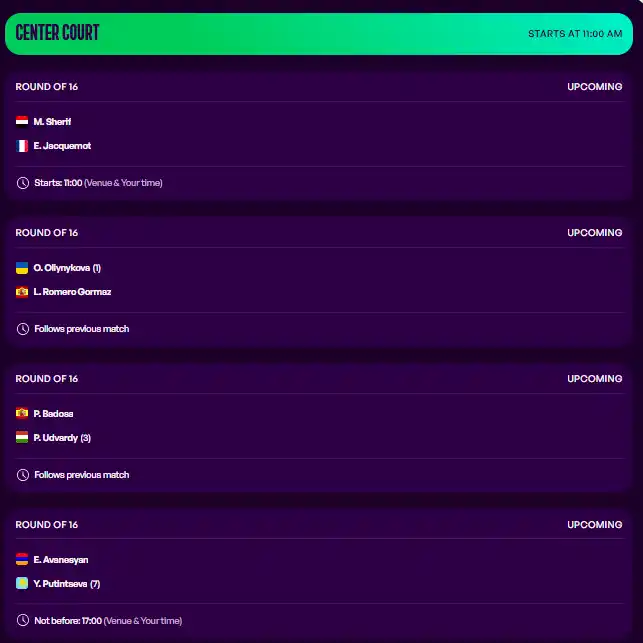 wta hamburgo jueves23 julio 2026 tiroalpalo